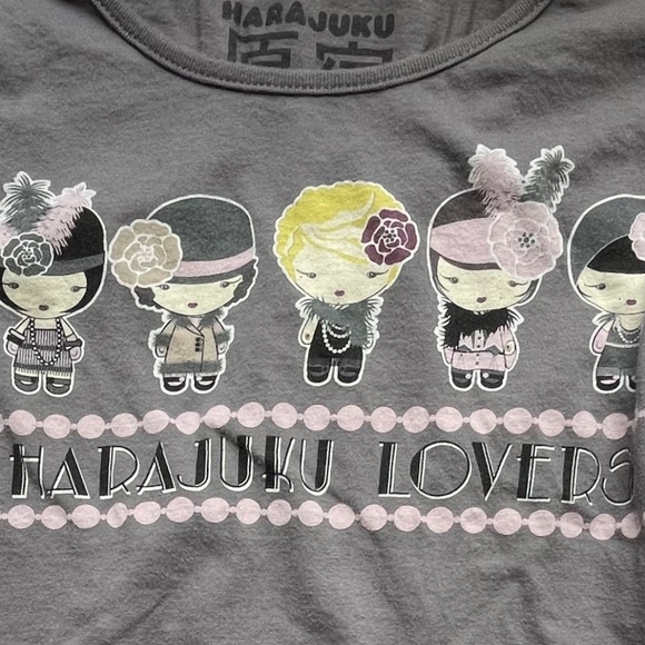 HARAJUKU LOVERS Vintage Gwen Stefani Japan Japanese Baby Flappers Pearls LS 12